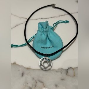Tiffany & Co. Atlas Necklace - Silver & Leather